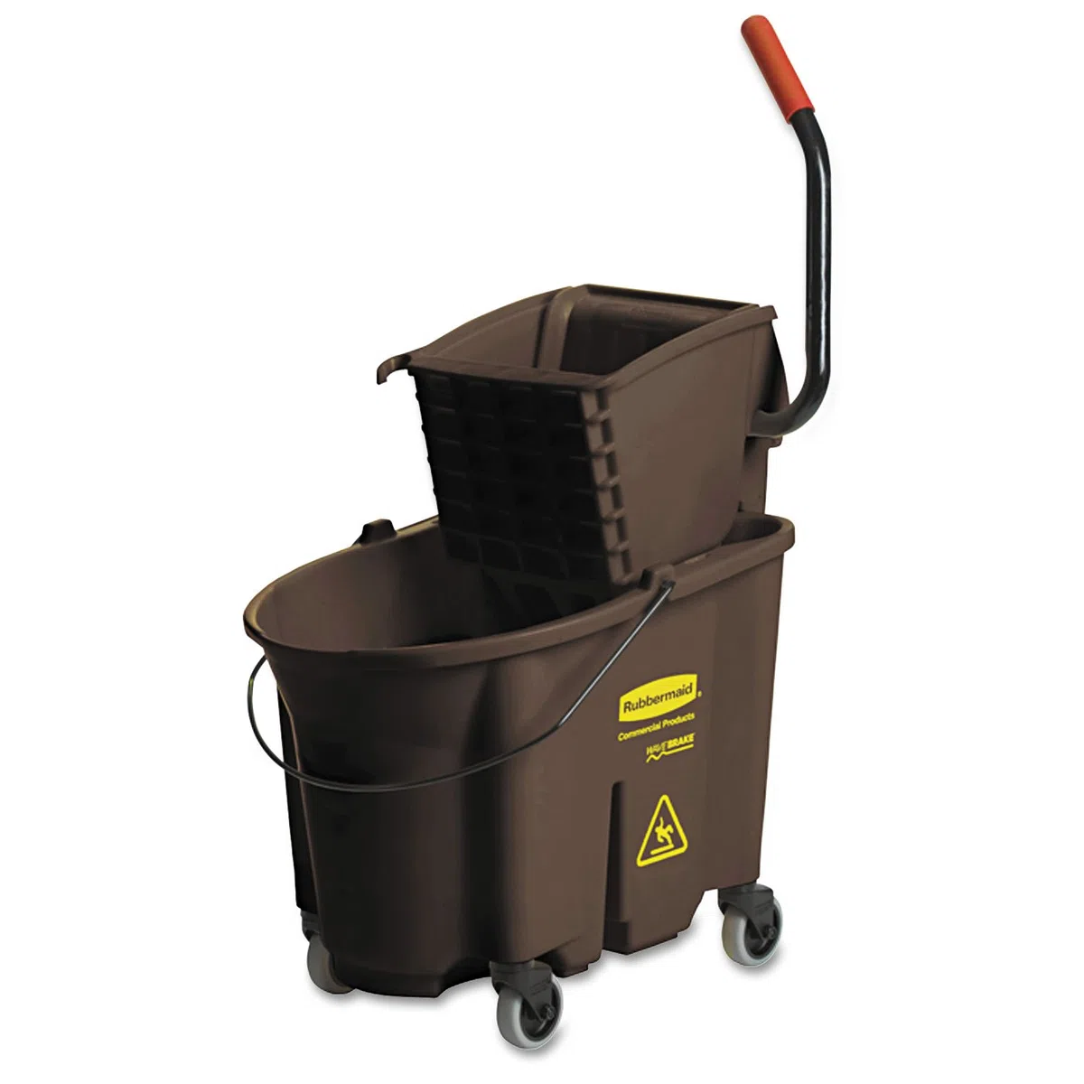 Rubbermaid Commercial WaveBreak - Combo de prensa lateral, 35 Quart, marrón, 1