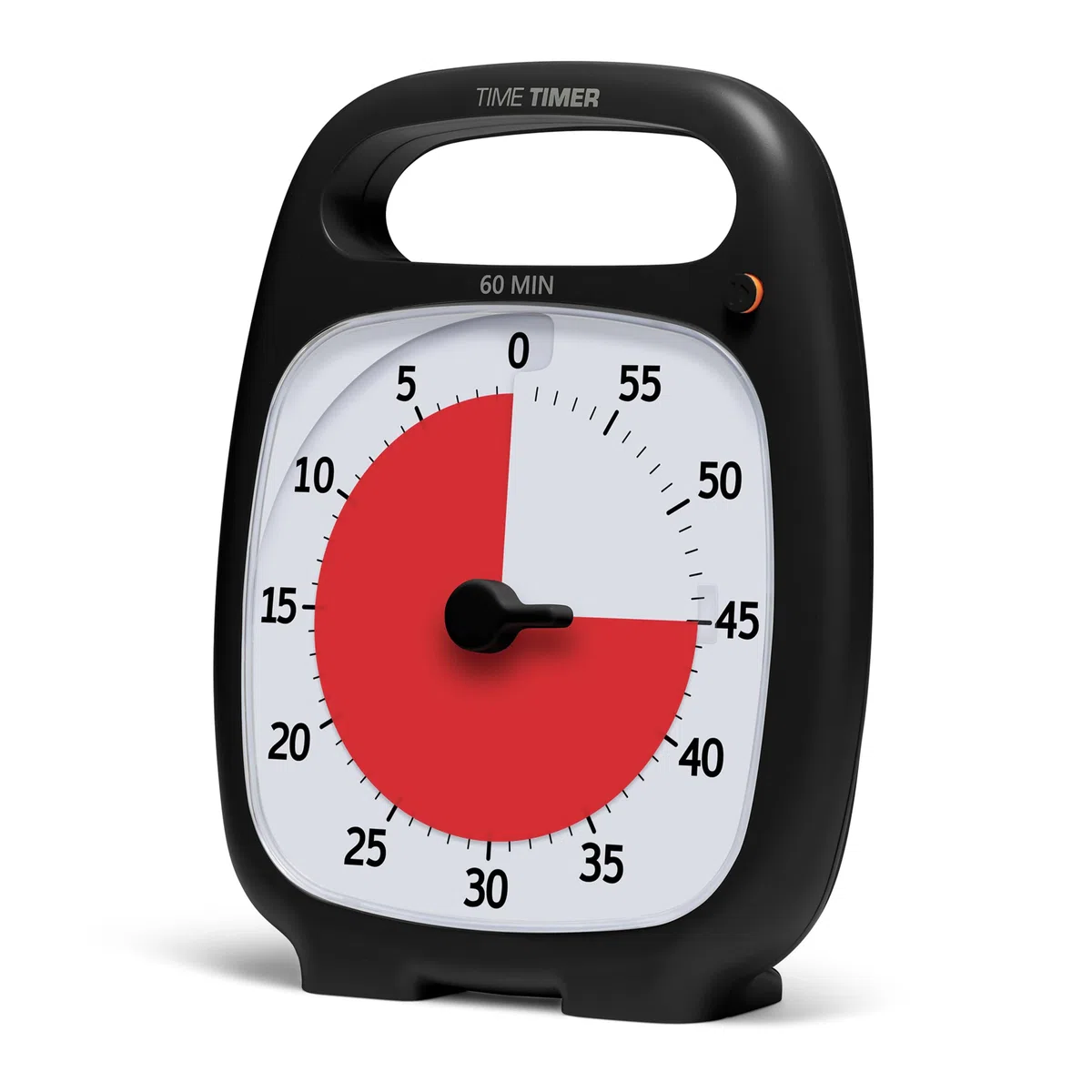 Time Timer PLUS Temporizador visual analógico de 60 minutos; Alerta opcional (dial de control de volumen); Operación silenciosa (sin tic-tac); Herramienta de gestión del tiempo (carbón)