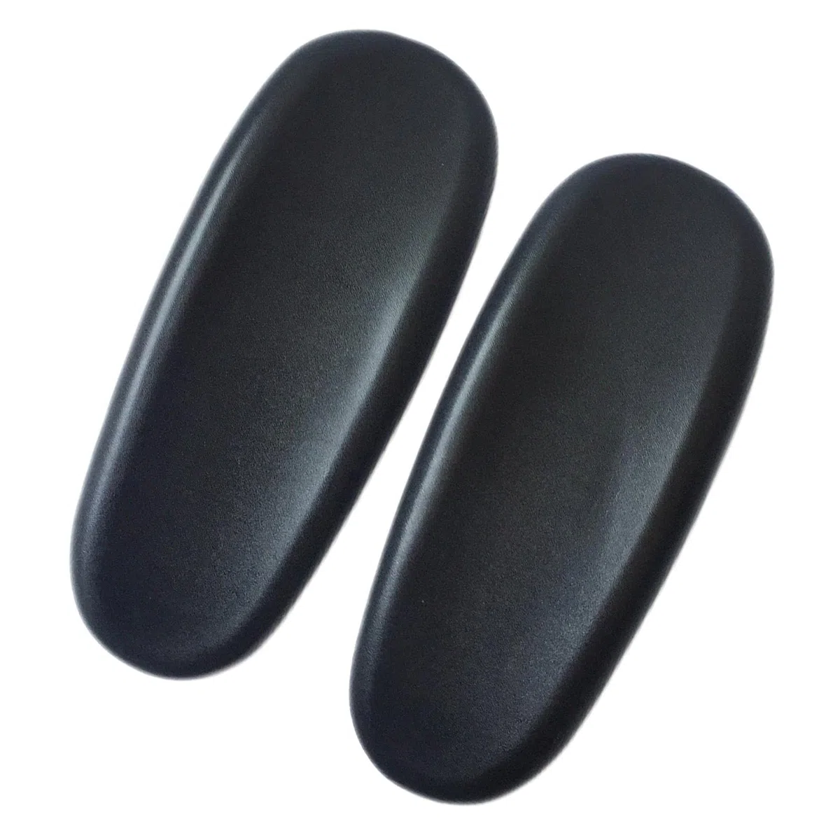 2 Piezas Almohadilla de Repuesto para Apoyabrazos de Silla de Oficina, Espuma de Alta Resiliencia y Cuero PU, Ajuste Universal para Sillas de Oficina/Hogar/Gaming, Parte Inferior Antideslizante