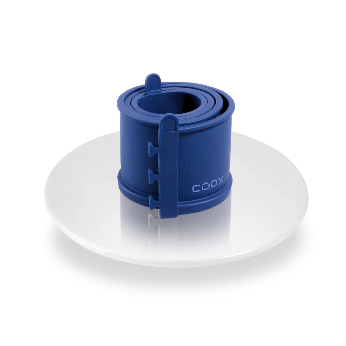 coox Molde desmontable con base de porcelana de 18 cm en azul, hornear perfectamente y servir y cortar directamente en la placa de porcelana