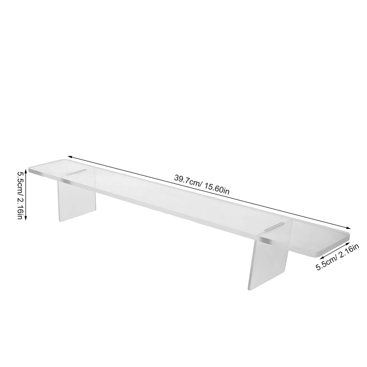 VINTORKY Puente de dibujo acrílico transparente: Puente de apoyo para artistas Creative Mark, estabilizador de mano acrílico utilizado para pintar, dibujar y esbozar a mano, 15,63 pulgadas.