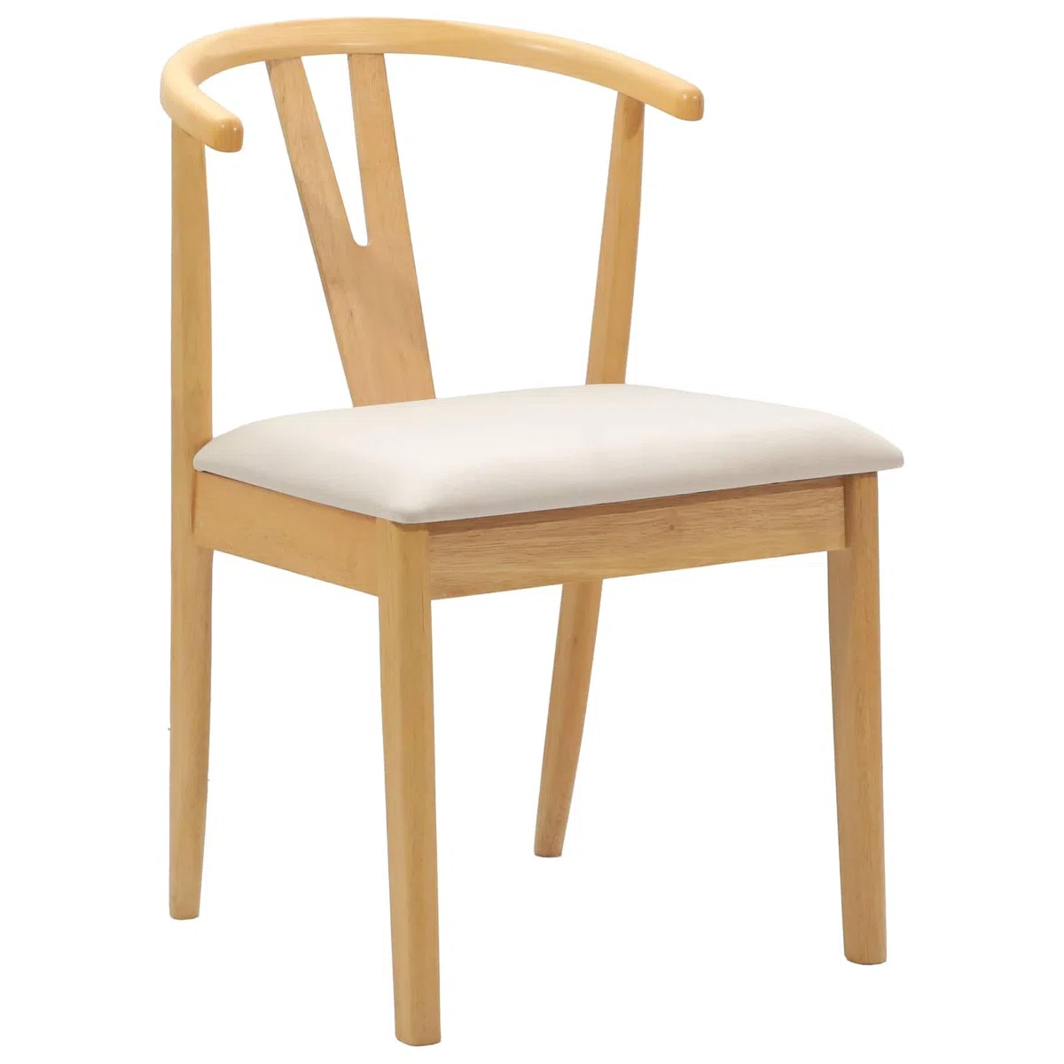 Juego de 2 sillas de comedor vintage de madera maciza de caucho con superficie lacada, estilo clásico con cómodos cojines para el comedor, la cocina y la oficina en casa