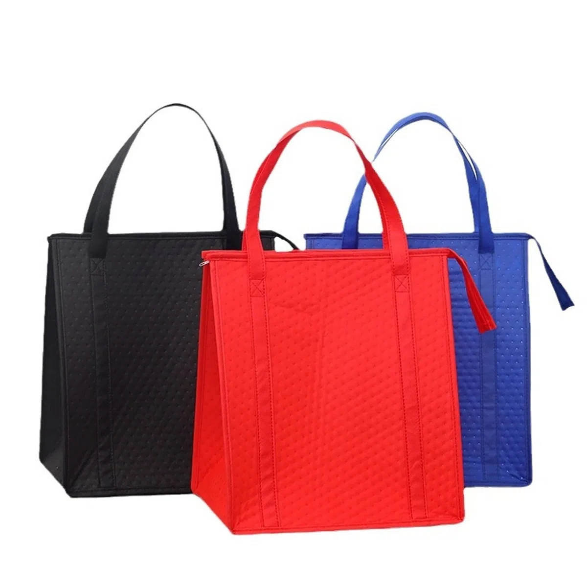 Bolsas isotérmicas, Bolsas de supermercado térmicas de Gran Capacidad (Paquete de 3) con Cremallera Resistente y Asas Reutilizables Resistentes.