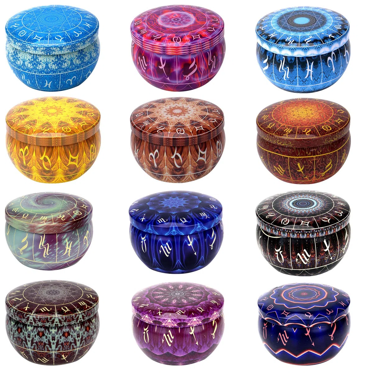 WuNa 12 Velas Perfumadas Juego de Regalo 2,5 Oz Velas Decorativas Aromaticas para Regalo Soja Portátil Regalos para el hogar, perfumada, cumpleaños, día de San Valentín