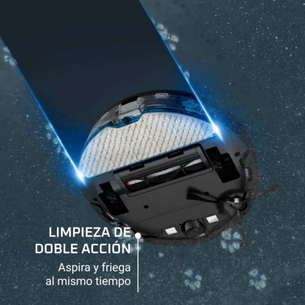 Rowenta X-Plorer Serie 65 - Robot Aspirador, aspira y friega, tecnología láser, Cobertura Total, mapeo Permanente, hasta 168 min autonomía, diseño Muy Plano, Capacidad Subir sobre alfombras, RR8L65