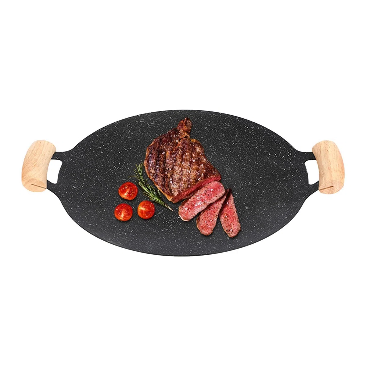 Teppanyakipan,Placa de inducción de barbacoa antiadherente para encimera - Placa de barbacoa compatible para inducción, cocina de gas, cocina eléctrica, parrilla interior o exterior
