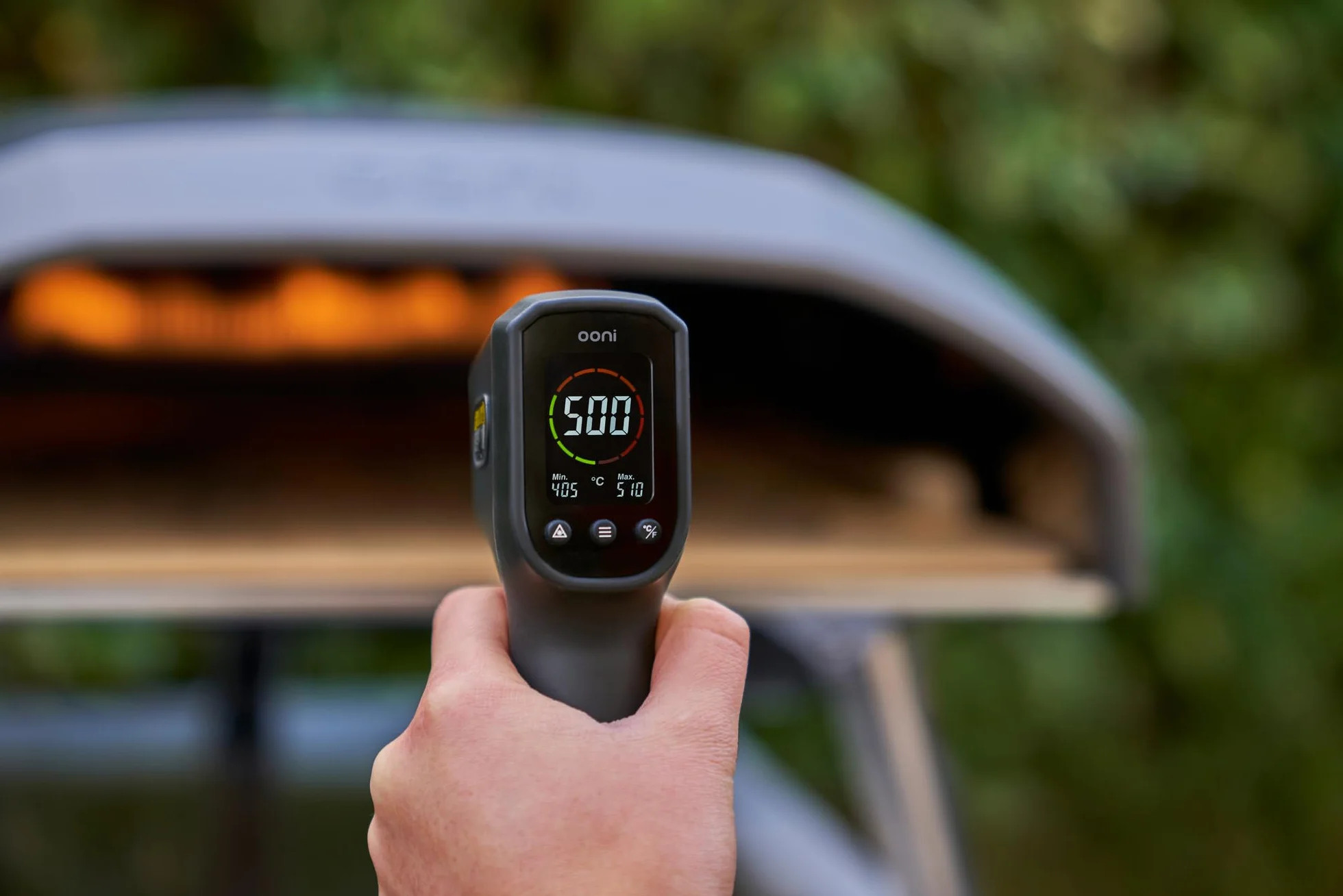 Ooni termómetro digital – Termómetro cocina para horno de pizza – Termómetro de infrarrojos para piedra de horno de pizza – Accesorios Ooni