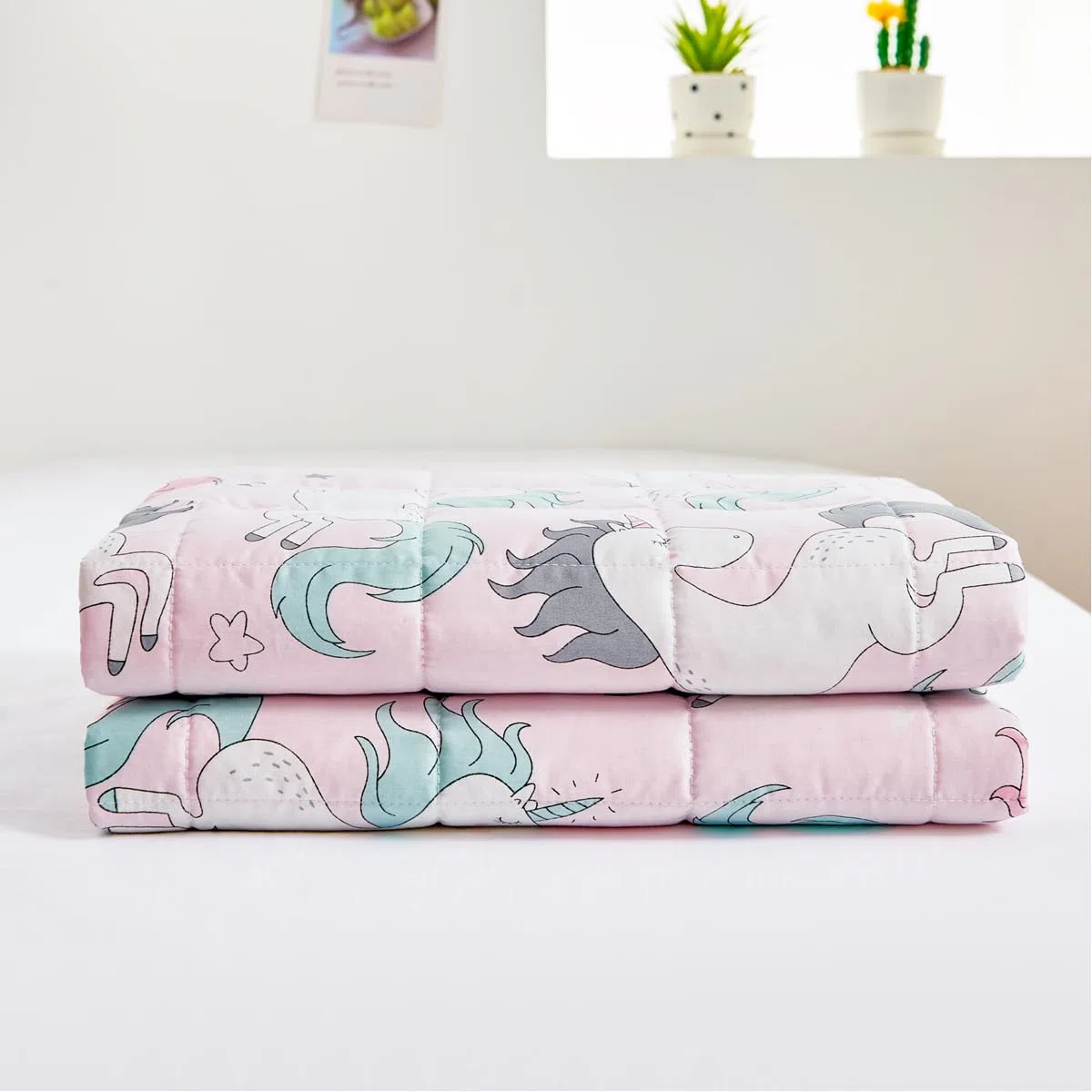 Sleepymoon Manta pesada (algodón unicornio, 100 x 150 cm, 2 kg)