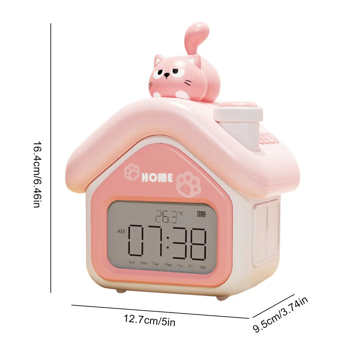 Genérico Reloj Despertador para Niños | Reloj Digital Infantil con Pantalla LED,Hogar Dormitorio Guardería Viaje Dormitorio Infantil Regalo