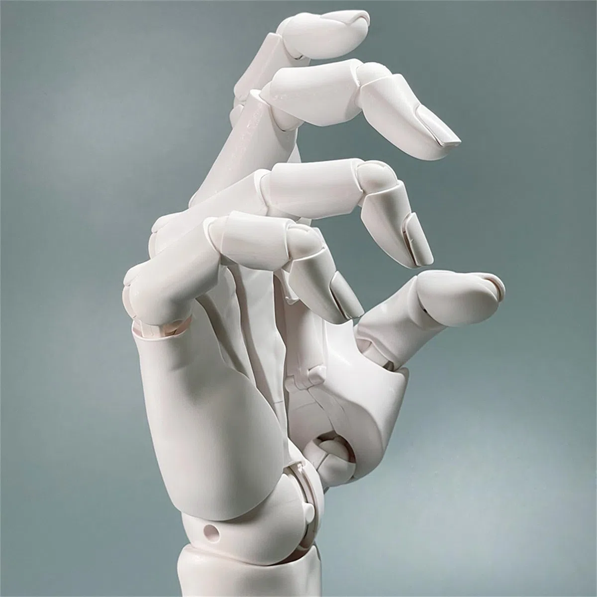 Zeetan Modelo Flexible De La Mano Derecha 1:1, Figuras De Mano del Maniquí De Artistas Móviles De Las Articulaciones para Mostrar Bocetos Y Pintar,Gris