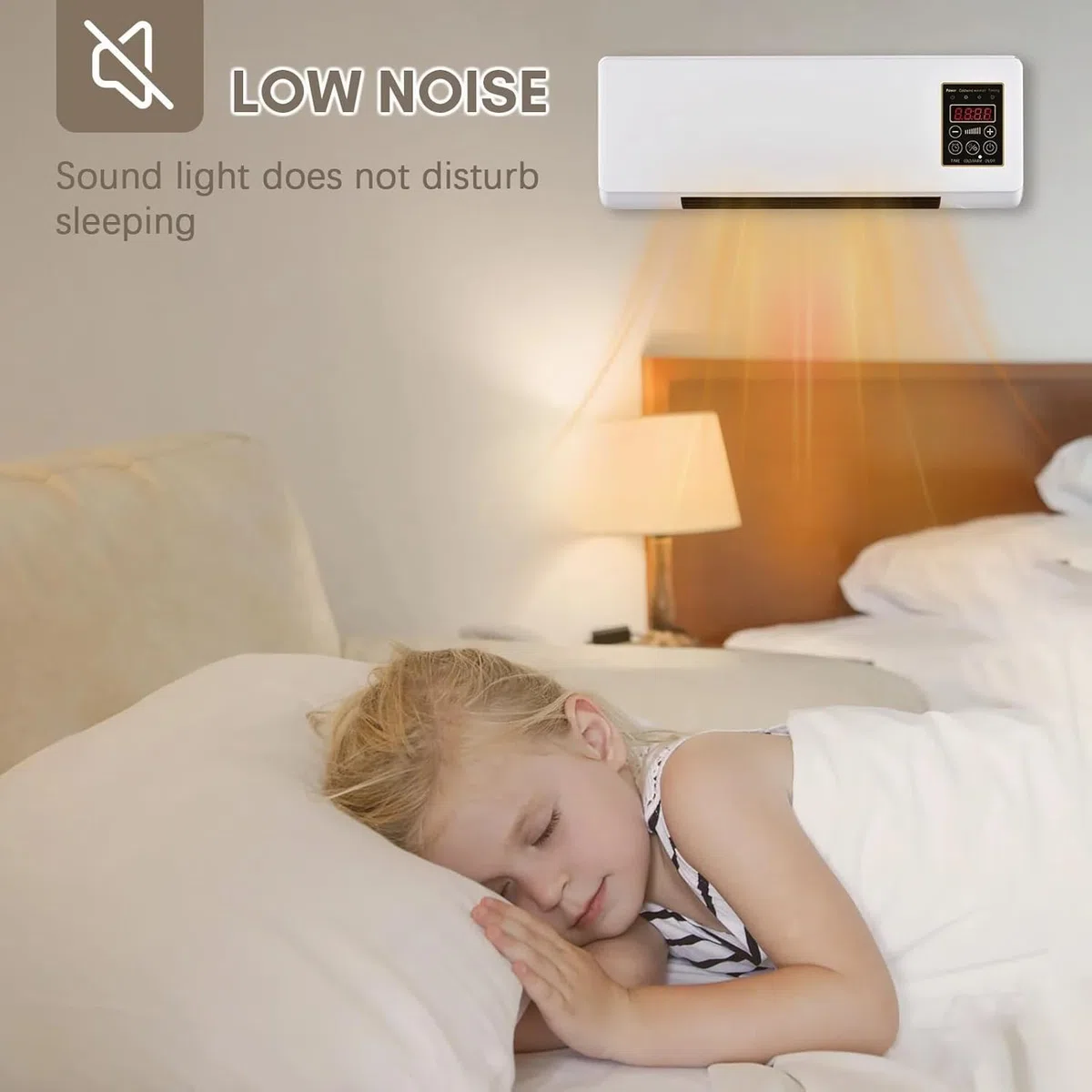 Ventilador portátil pared 2 en 1 Plug & Play sin instalación bajo consumo hogar dormitorio oficina