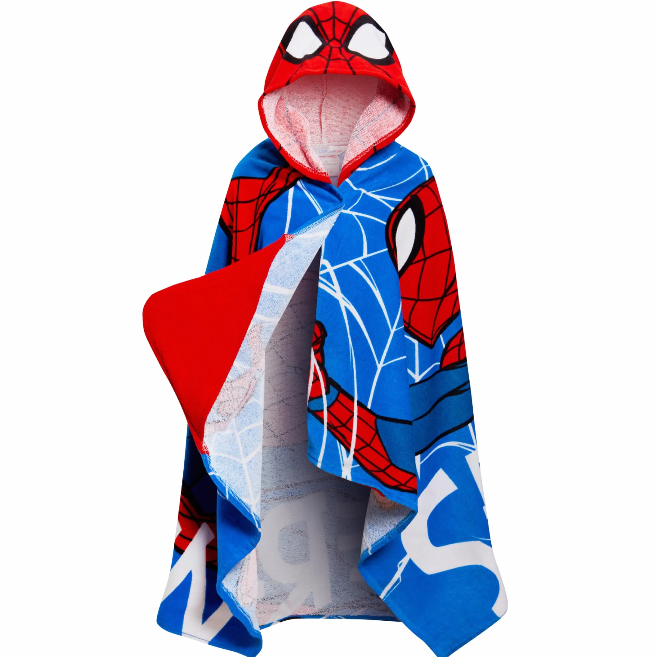 Spider-Man Toalla con capucha 100% algodón Vestir Vengadores Poncho Niños Baño Toalla de playa Envoltura de natación Niños Cambio de bata