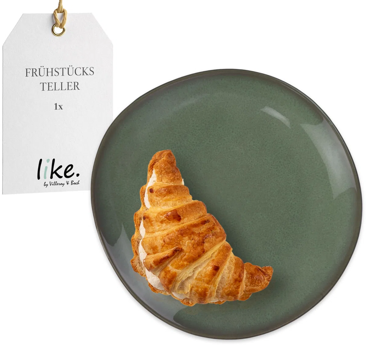 like. by Villeroy & Boch Lave Vert Plato postre 23,5x23x2,6cm