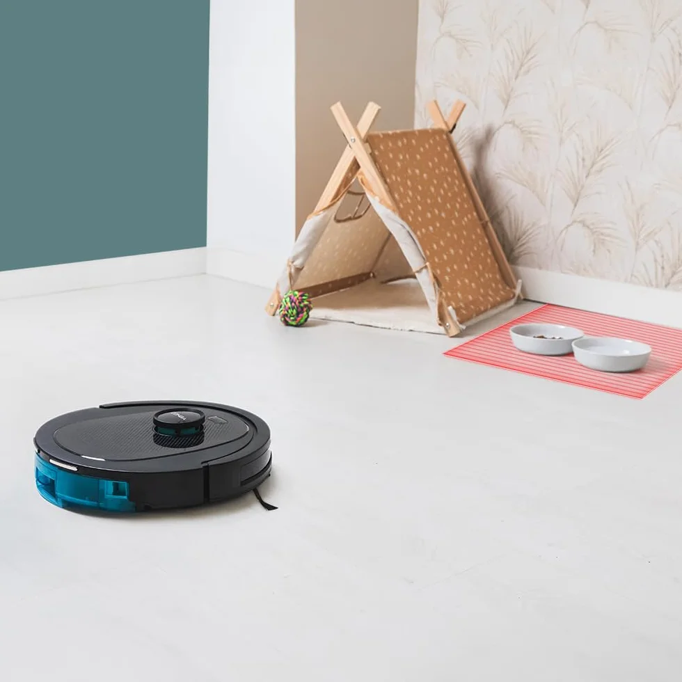 Cecotec Robot Aspirador Conga 7490 Ultimate X-Treme con tecnología de navegación láser, Limpieza 4 en 1, 4000 Pa, 120 min autonomía, Cepillo Central multifunción, 3 Niveles de Potencia, App