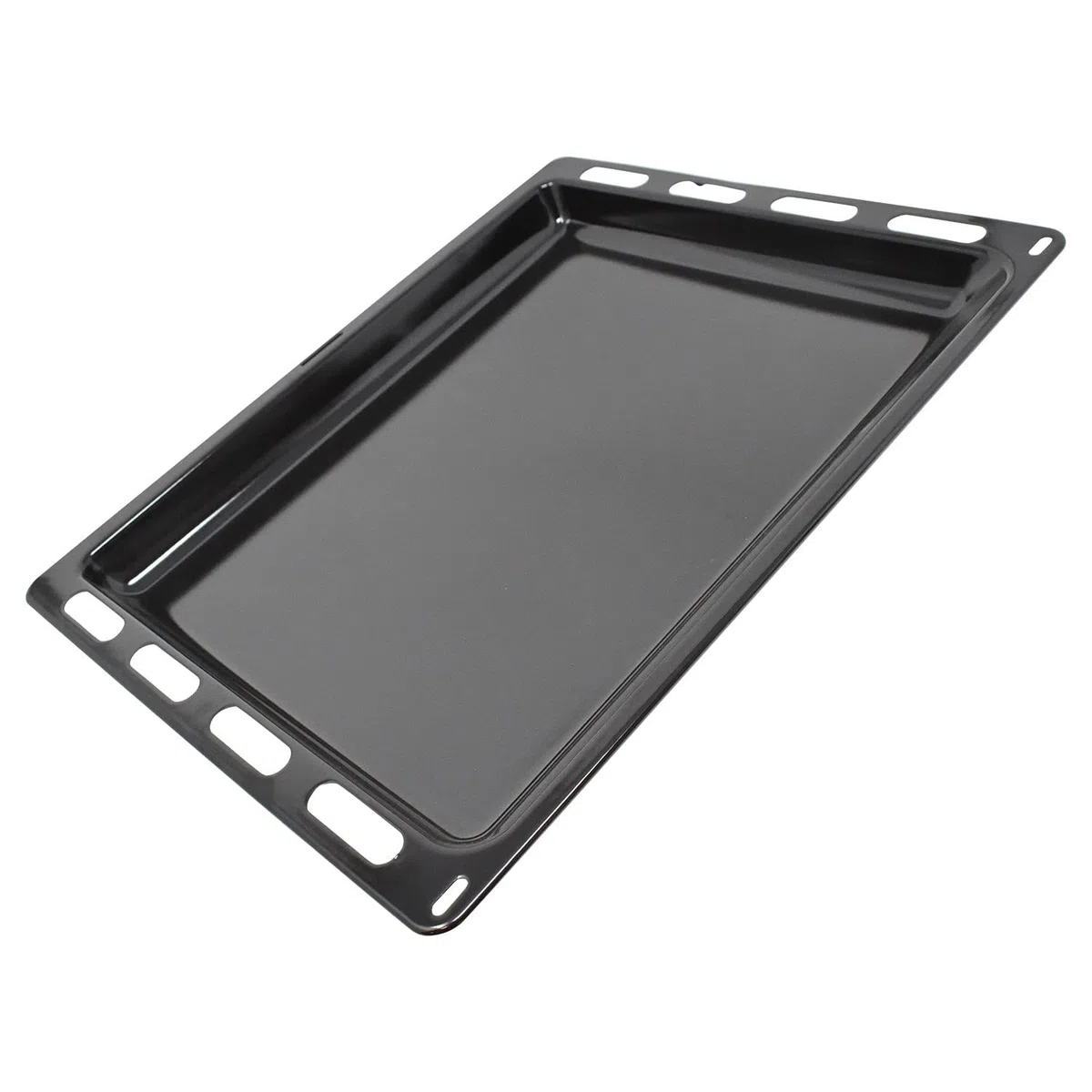 Bandeja de hornear esmaltada sparefixd para bandeja de goteo compatible con horno Siemens 00790278
