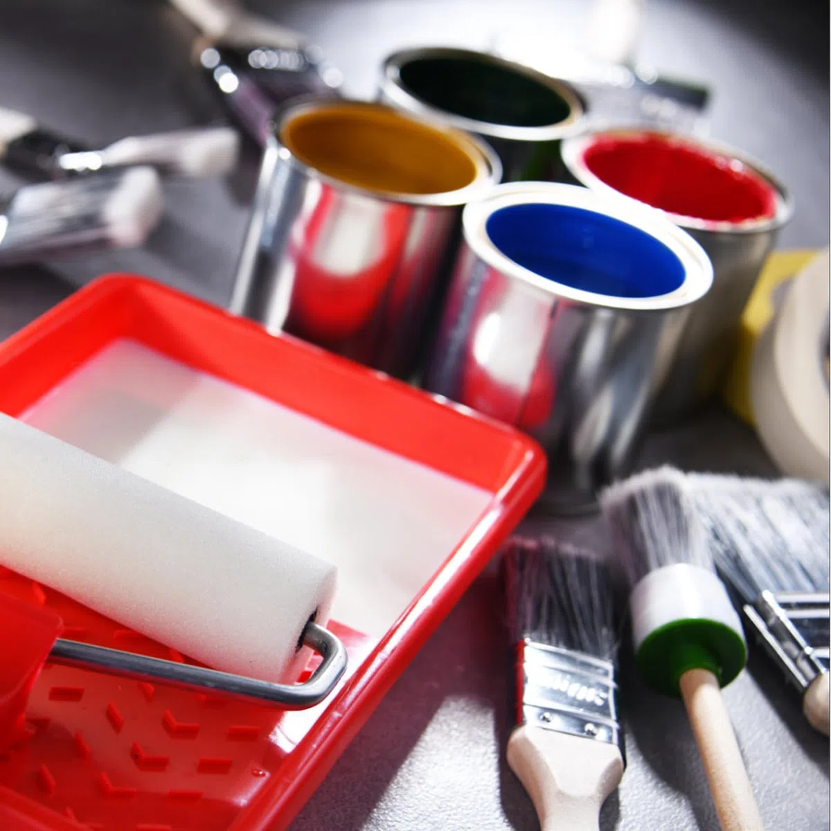 6 piezas Botes de metal vacíos con Tapa 1000 ml Botes de pintura de tinta Cubos de pintura multiusos para proyectos de manualidades