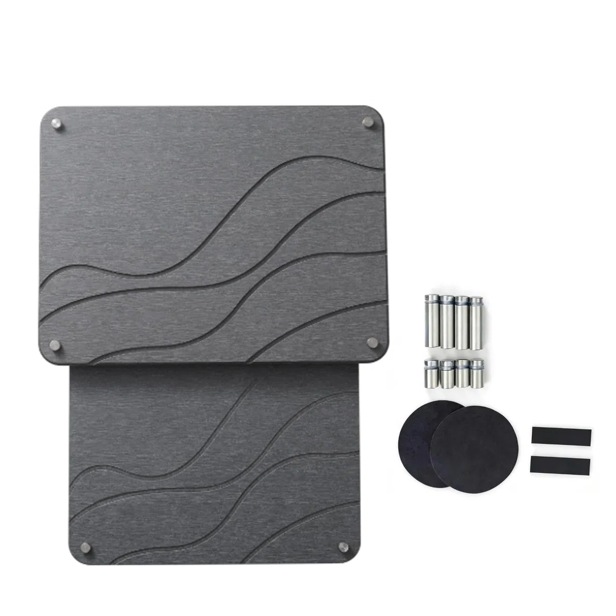 2 Alfombrillas de Secado de Piedra de Diatomita, Alfombrillas para Secar Platos, Súper Absorbentes, de Secado Rápido, Antideslizantes, Diseño Elevado, Alfombrilla para Secar Platos para