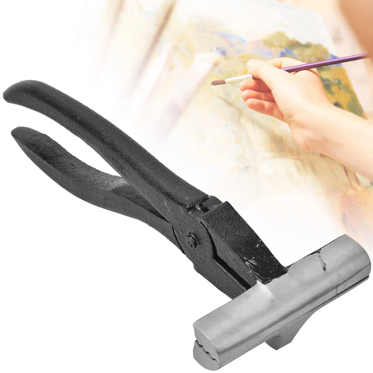 Alicates para Lienzo pinzas para estirar lienzo 8 Cm, 3,1 Pulgadas, Pinza para Lienzo, Herramienta para Marco de Lienzo de Hierro Fundido, Alicates para Lienzo Toiles