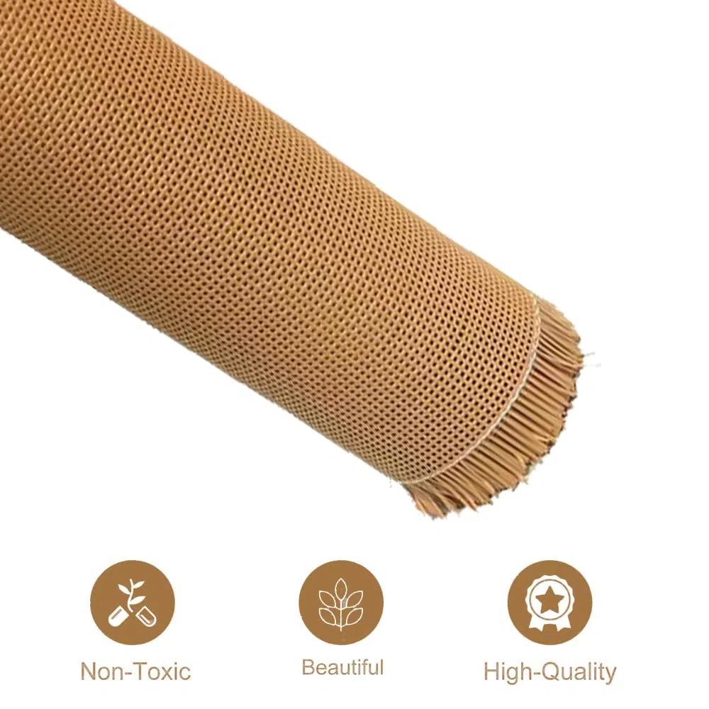 Ratán Rollo PE,Trenza vienesa,Rollo Plancha de Rattan Tejida,resistente al moho,ancho de ratán,resistente agua,malla de panal de abeja,silla de trenza vienesa para proyectos de bricolaje(40cm x 2 m)