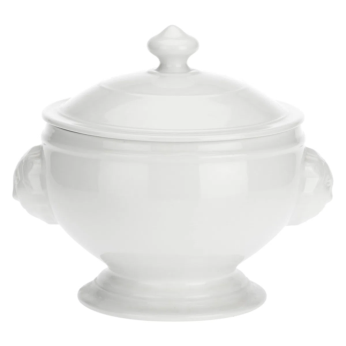 La Caja de Regalo de Porcelana quimera de León Fuente sopera, Blanco, 22 cm
