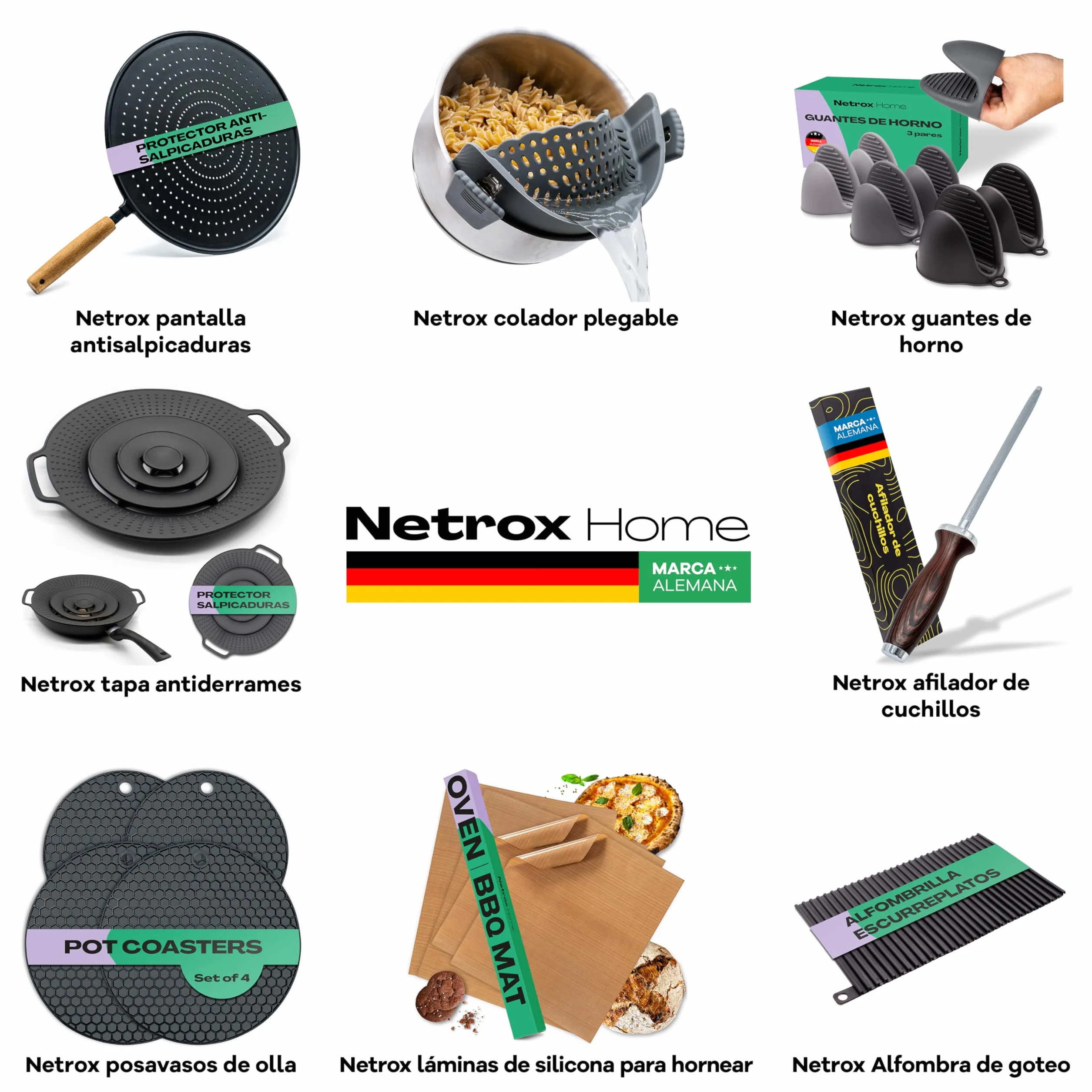 NetroxHome - Taza Cereales con Cuchara para Llevar, Taza de Yogur de Acero Inoxidable a Prueba de Fugas, Fiambrera - para Yogur Comida - verde