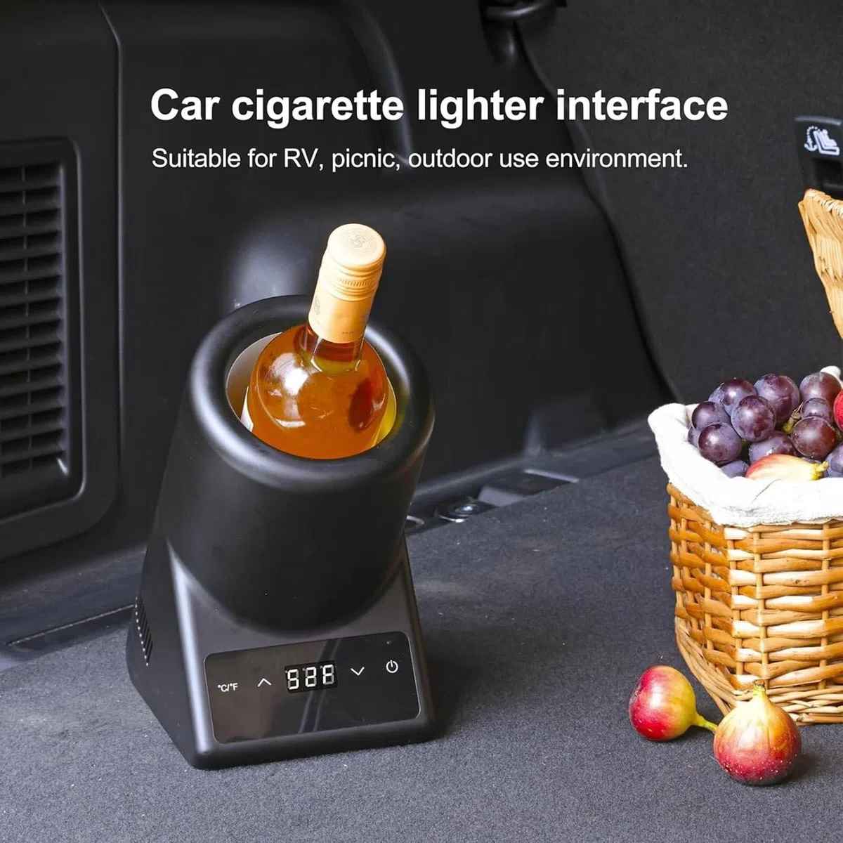 Enfriador De Vino Eléctrico, Enfriador De Botella De Vino Portátil, Enfriador De Champán De Vino De Una Sola Botella, para Cerveza, Agua, Leche, Bebida De Vino