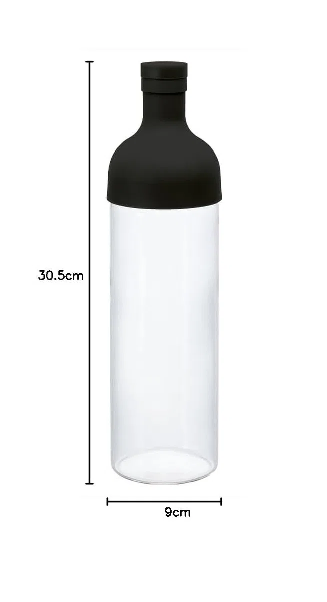 HARIO Cold Brew - Botella de té con filtro (750 ml, FIB-75-B-BB), color negro