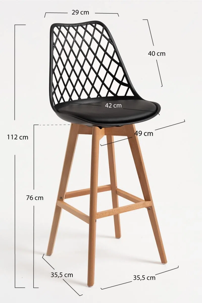 Regalos Miguel - Taburetes Cocina - Taburete Mima - Negro