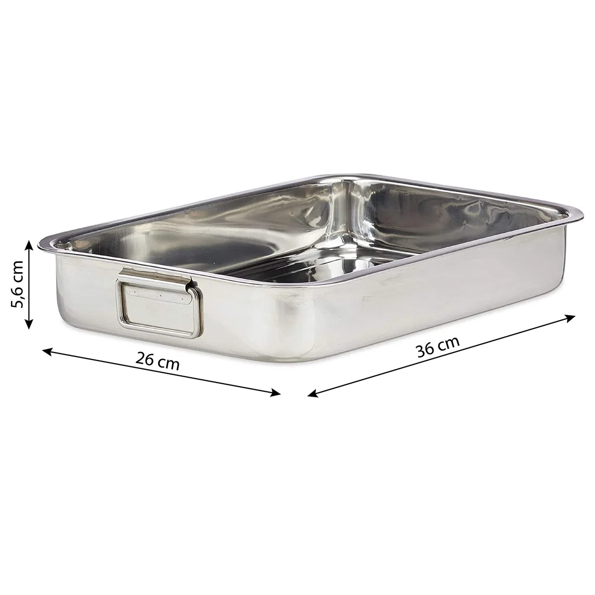 Menax - Bandeja Horno Acero Inoxidable Con Rejilla - Fuente Universal Para Horno - 35 cm