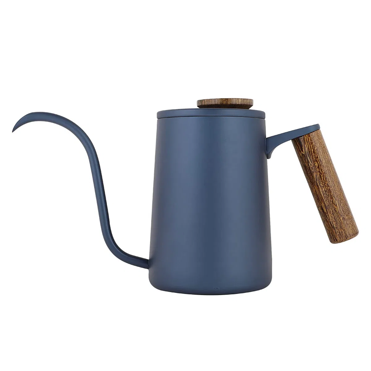 Caldera Larga del Canalón del Cuello de Cisne del Pote del Café del Goteo de la Manija del Acero Inoxidable de la Moda 600ml[Azul ]