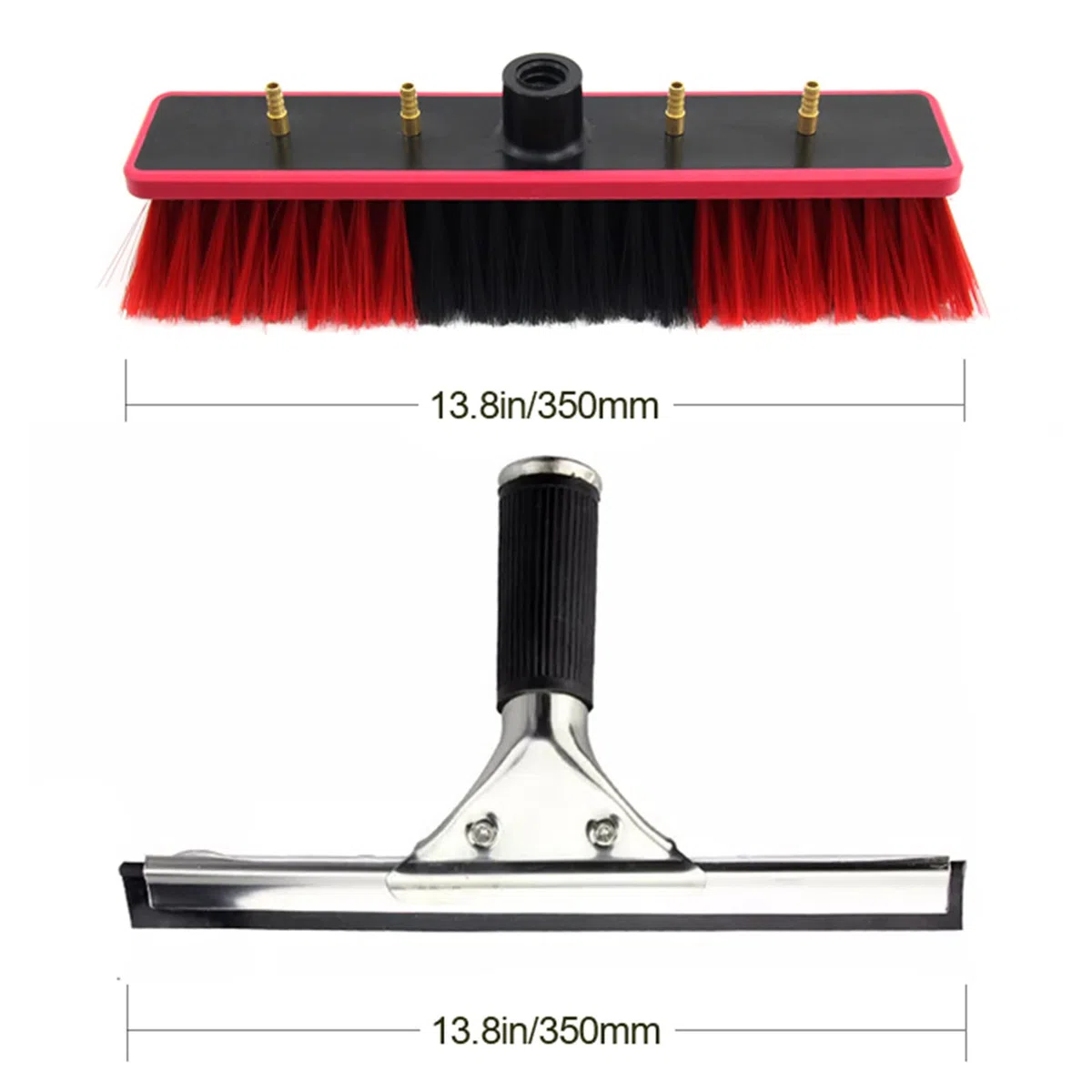 Kit profesional de limpieza de ventanas, poste de 3,6 m con cepillo para paneles solares y fotovoltaicos, ideal para limpiar 3-10 m de alto, solución de limpieza definitiva.