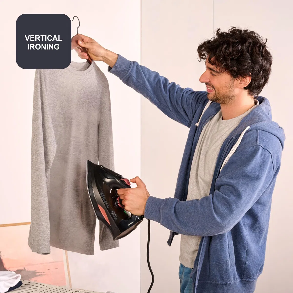 BLACK+DECKER - Plancha Vapor, 3000W, Suela Cerámica, Golpe Vapor 200g