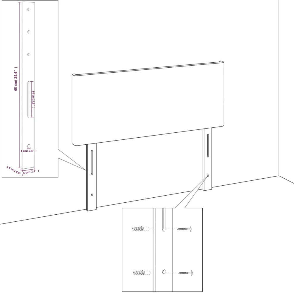 vidaXL Cabecero con Luces LED Cabecero de Cama Cabezal Tapizado para Cama Individual Mueble Dormitorio Interior Cuero Sintético Blanco 90x5x78/88 cm
