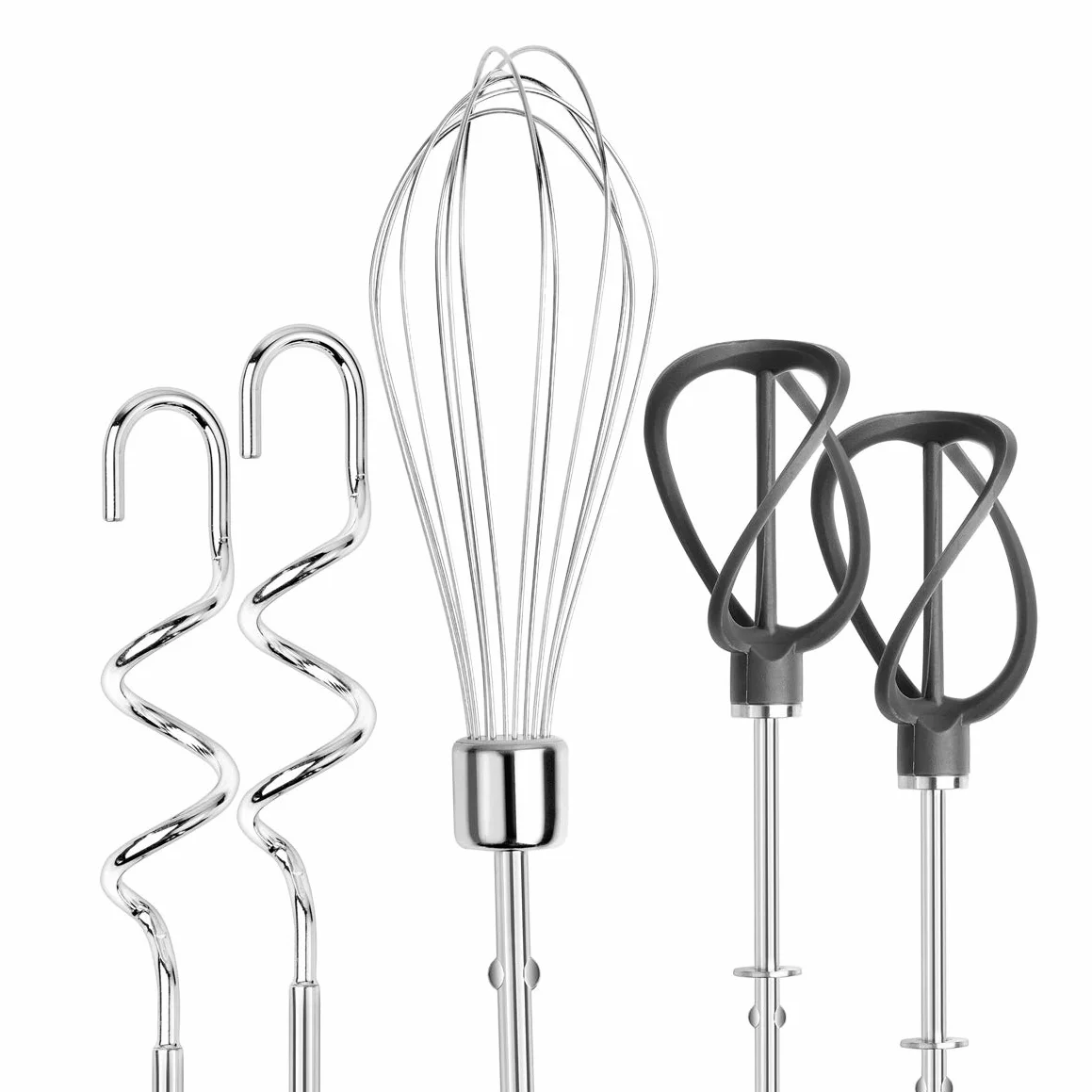 Russell Hobbs Batidora Amasadora Swirl Smoky Quartz - Batidora Varillas, 2 Varillas Batidoras, 2 Ganchos para Masa, 5 Velocidades, Función Turbo, Accesorios Aptos para Lavavajillas - 25892-56