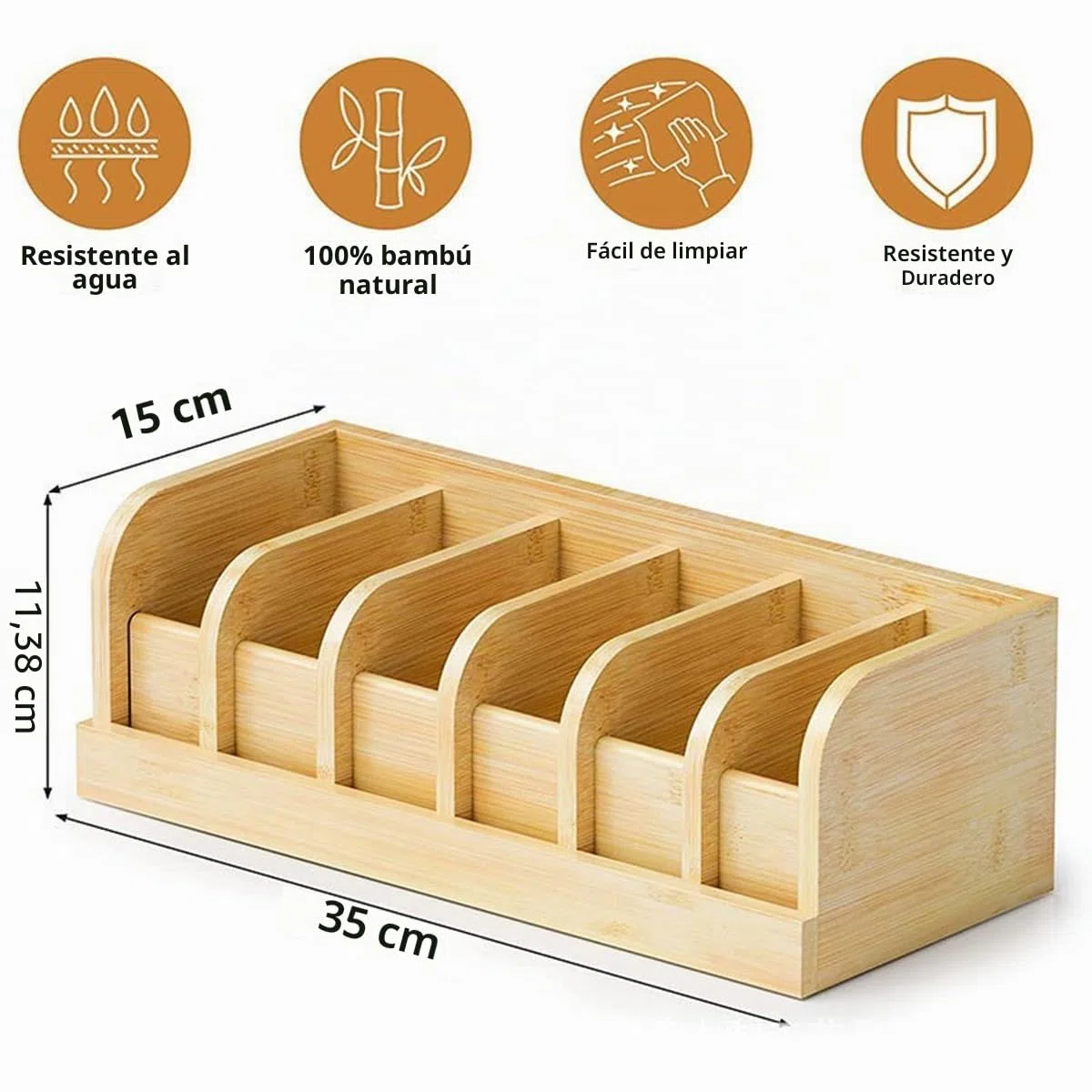 ADESUGATA Caja de almacenamiento para cinturón, organizador de cinturón de madera blanca, accesorios de armario