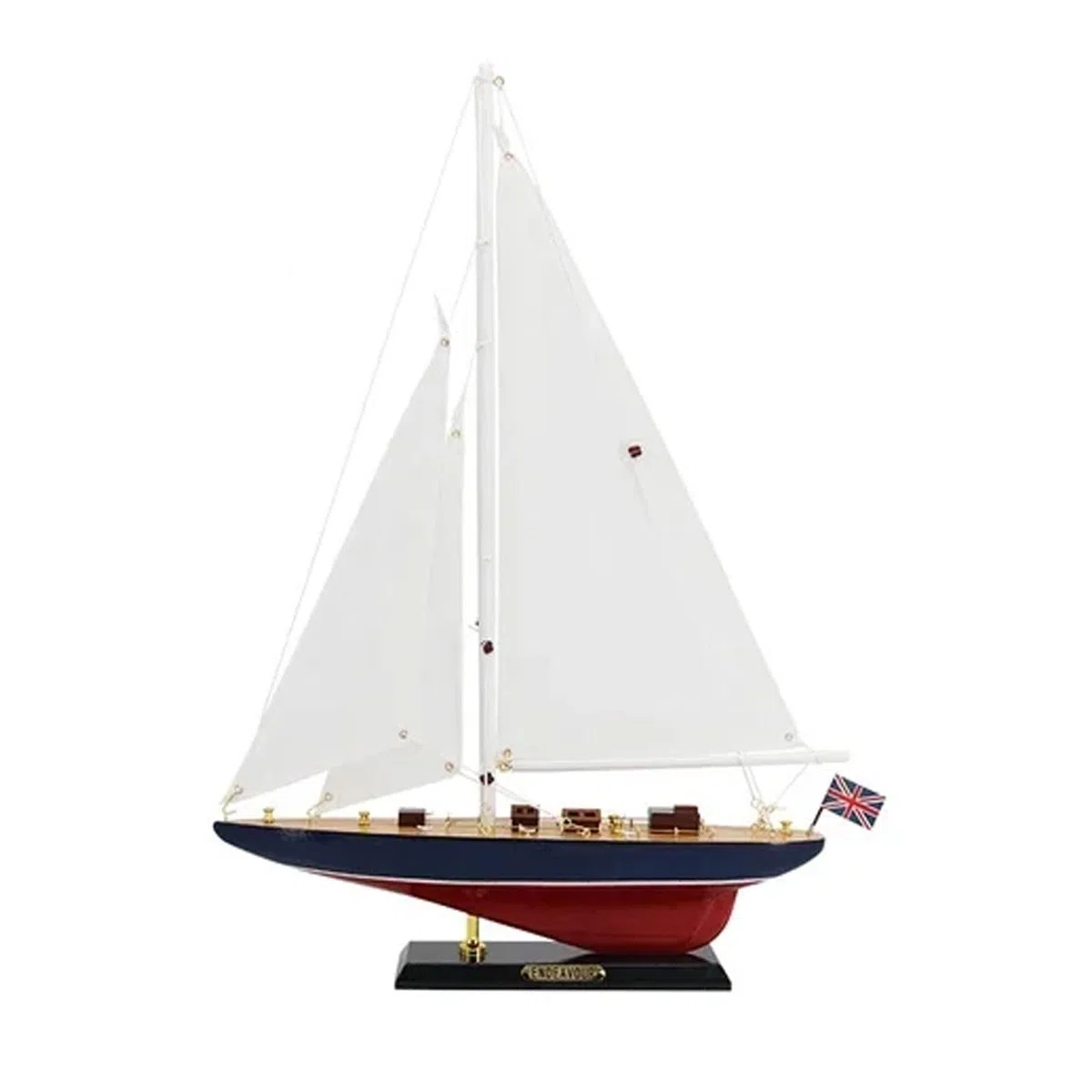 YLME Maqueta De Velero De Un Solo Mástil Simulación De Velero De Madera Decoración Moderna Artesanal De Madera Decoración Náutica Artesanal Decoración Creativa para El Hogar,B