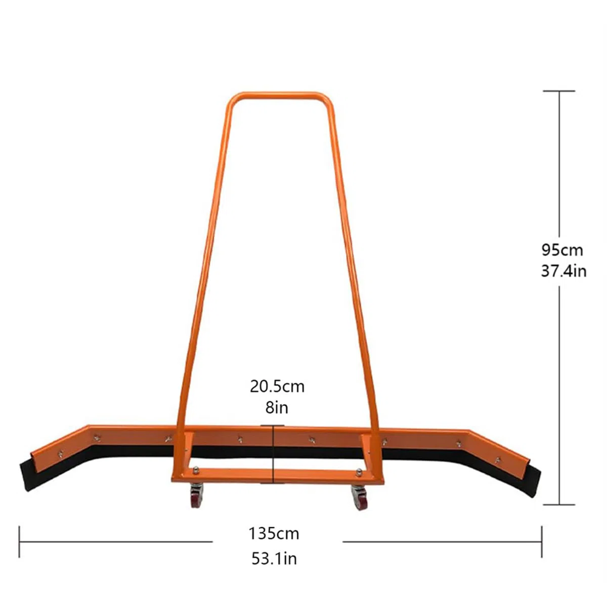 Escobilla de Goma para Pistas de Tenis, Escoba de Goma Resistente de 140 cm con Hoja de Espuma EVA, empujador de Agua de Aluminio para Suelos.