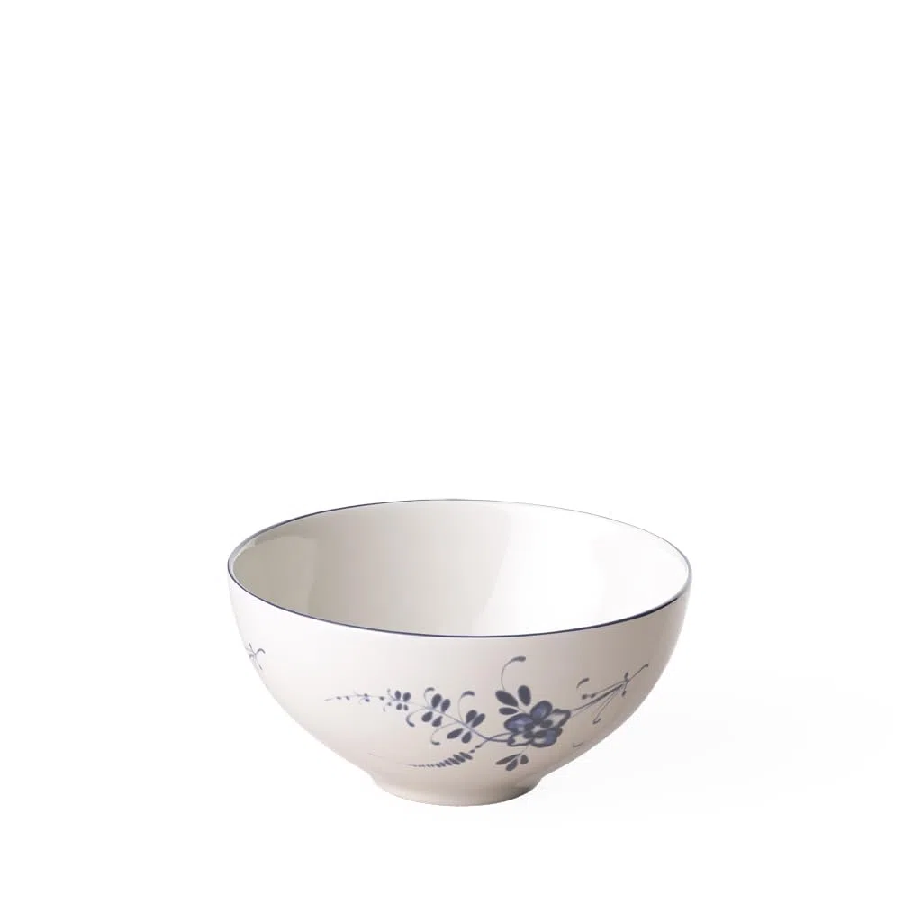 Villeroy & Boch Vieux Luxembourg Cuenco, 11 cm, Porcelana Premium, Blanco/Azul