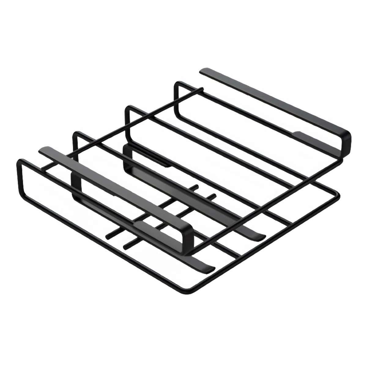 Organizador de tabla de cortar para armario, estante colgante para bandeja de servir, estante de cocina de acero inoxidable para organizar toallas, tablas de cortar, sartenes para hornear