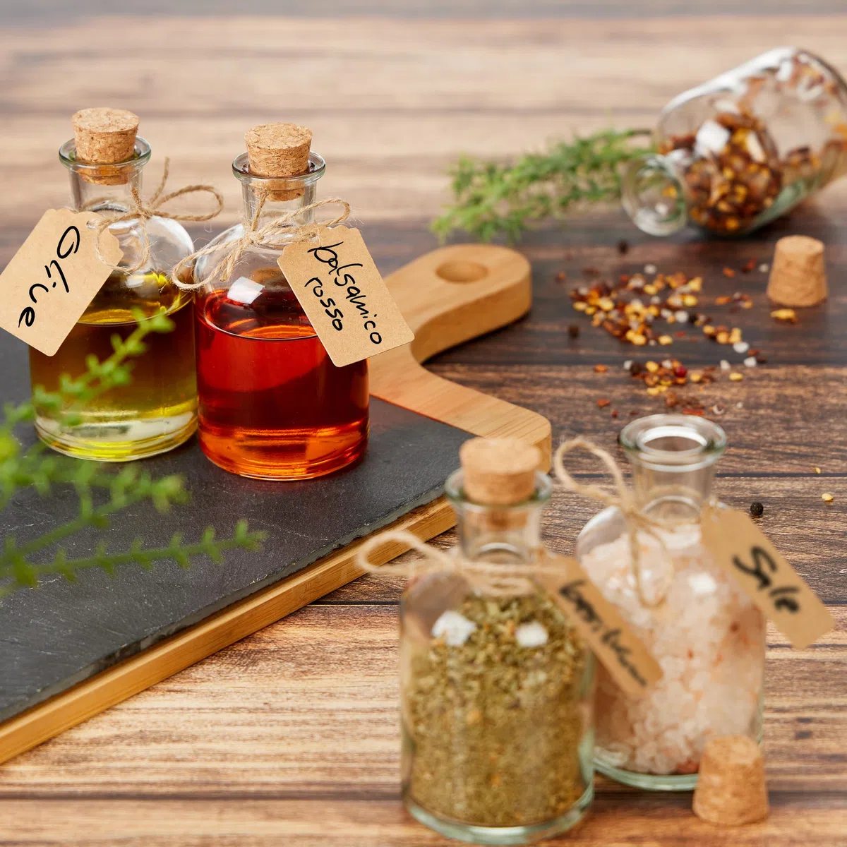 Relaxdays Set 20 Botellitas Cristal, Mini Botellas con Corcho, 125 ml, para Rellenar, Decorativas, Transparente/Natural