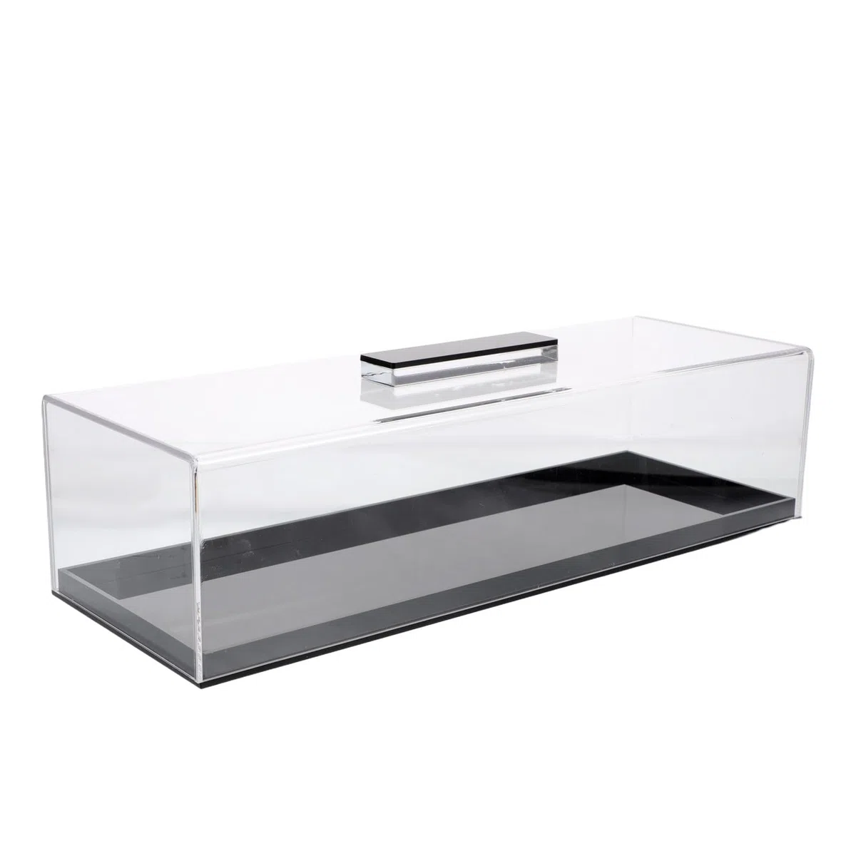 Bandeja Rectangular para Postres Tapa Transparente, Soporte Acrílico para Tartas, Funcional para Cocina Profesional y Reuniones
