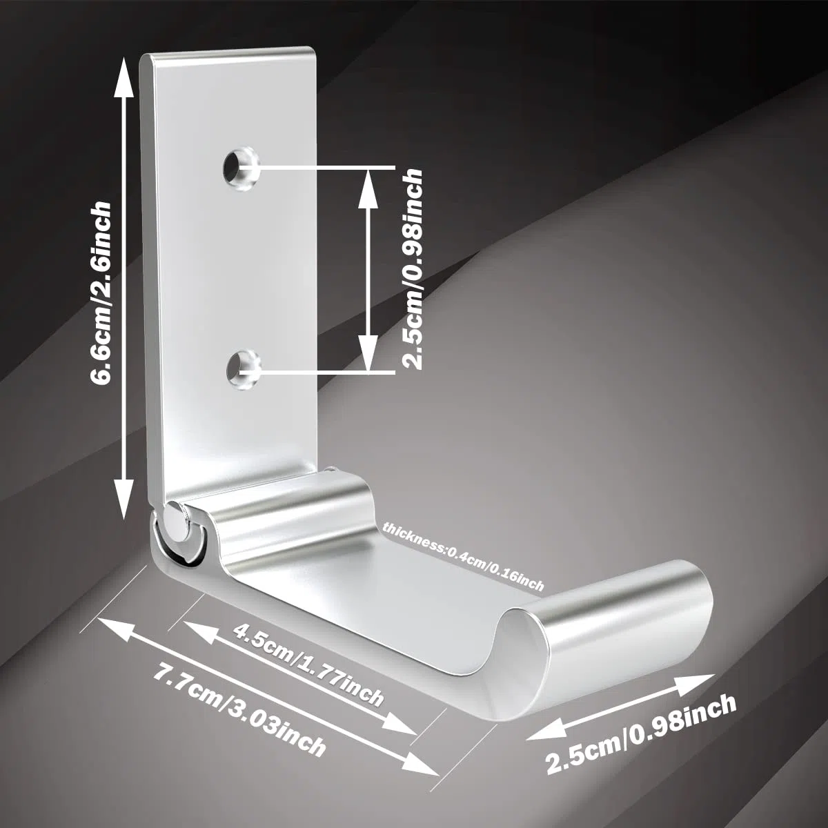 6 Piezas Ganchos Plegables, Aleación de Aluminio Percheros Pared, Ganchos Para Colgar Con Tornillo, Gancho Pared Para Colgar Abrigo, Auriculares, Chaqueta, Bolso, Mochila, Cocina, Baño (Plata)