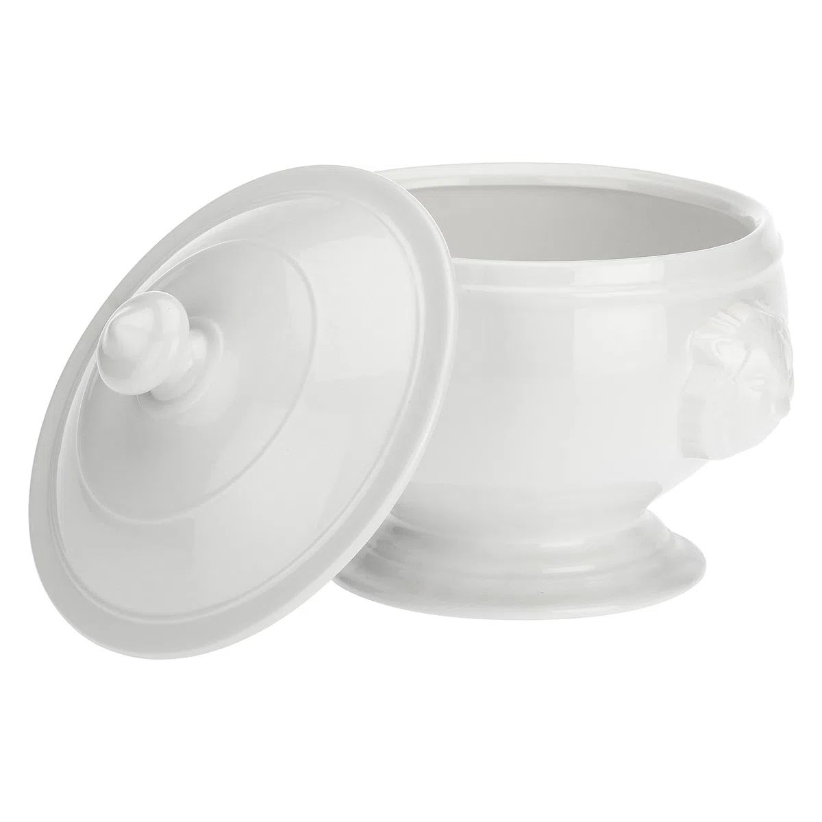 La Caja de Regalo de Porcelana quimera de León Fuente sopera, Blanco, 22 cm